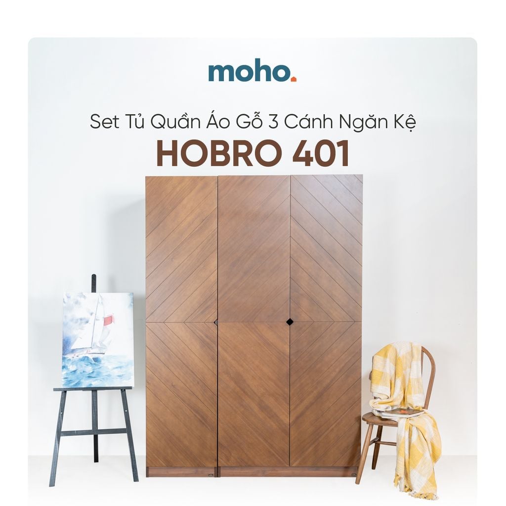 Hobro 301 Three-Door Wardrobe