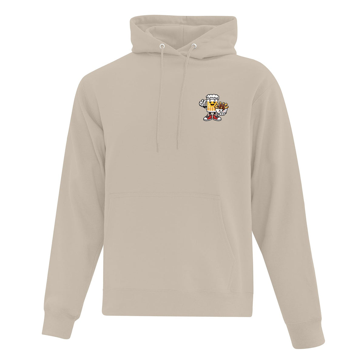 Hoodie "Recette du bonheur" imprimé