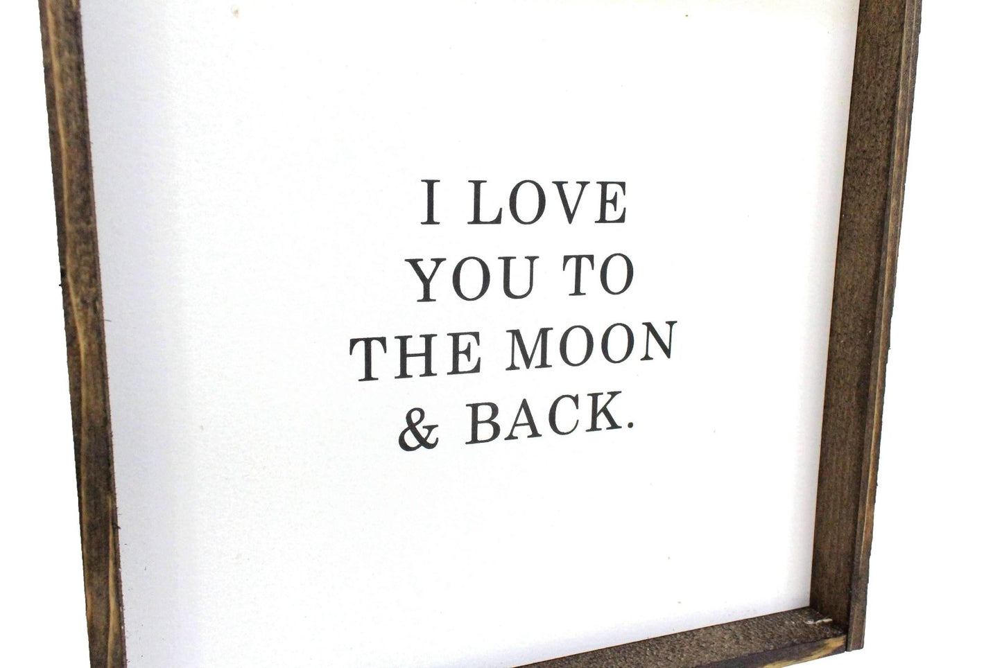 I Love You to the Moon & Back Wood Sign – Nursery Wall Art - AURABAGS SHOP