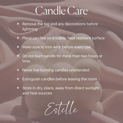 Large Knitted Soy Pillar Candle | Custom Color & Scent