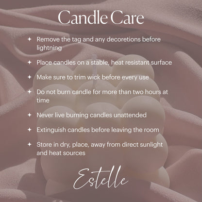 Elegant Soy Vase Candle: Sculptural Striped Column Candle