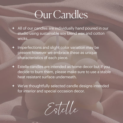 Soy Wax Flower Candle: Sculptural Blossom Candle