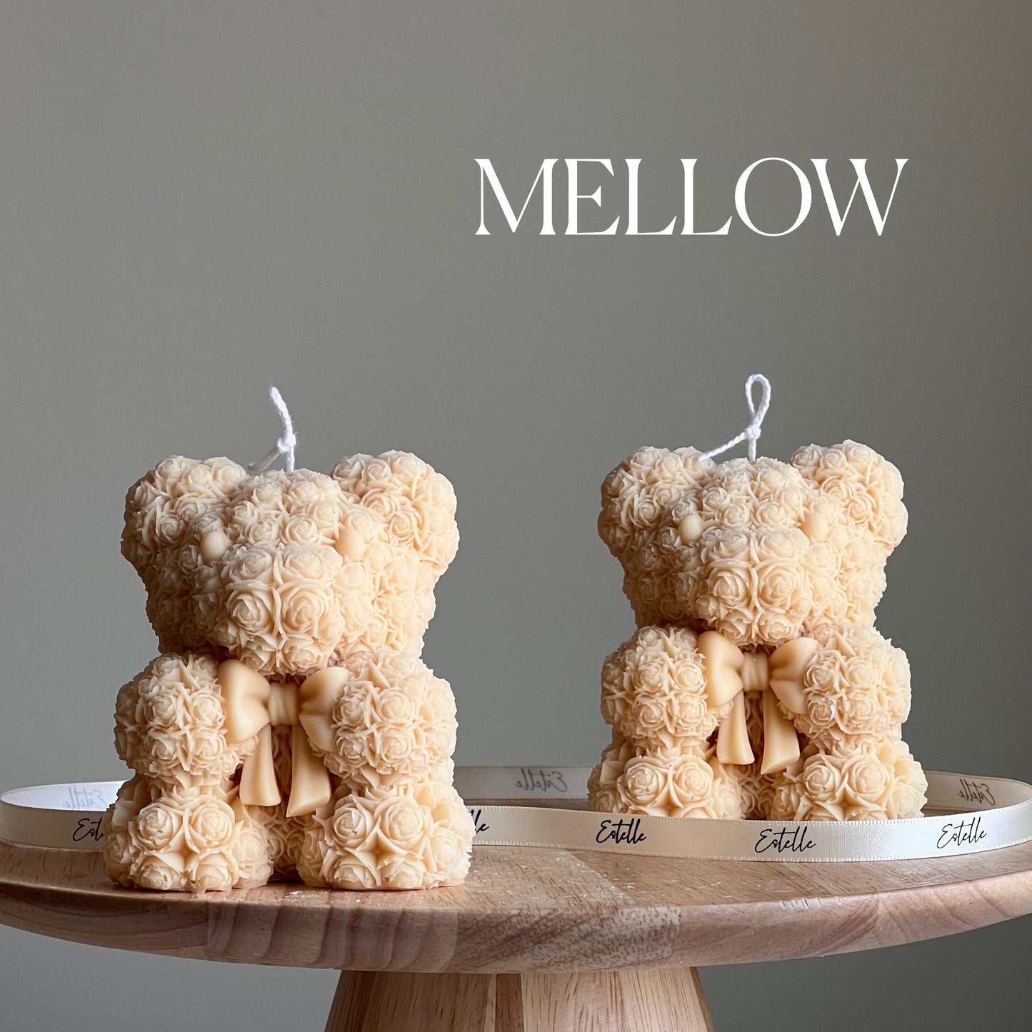 Teddy Bear Soy Wax Candle: Sculptural Home Decor