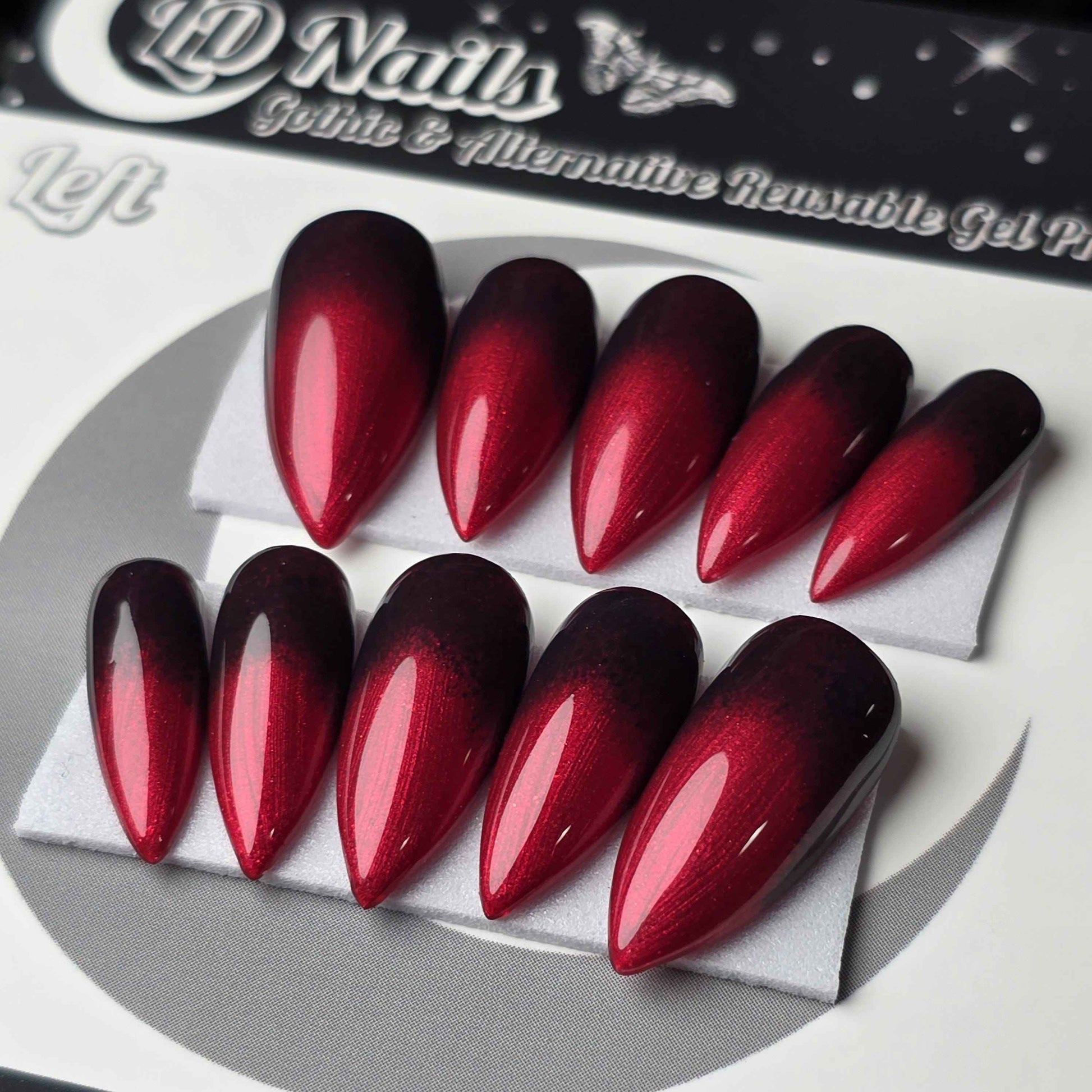 Crimson Reverse Ombré
