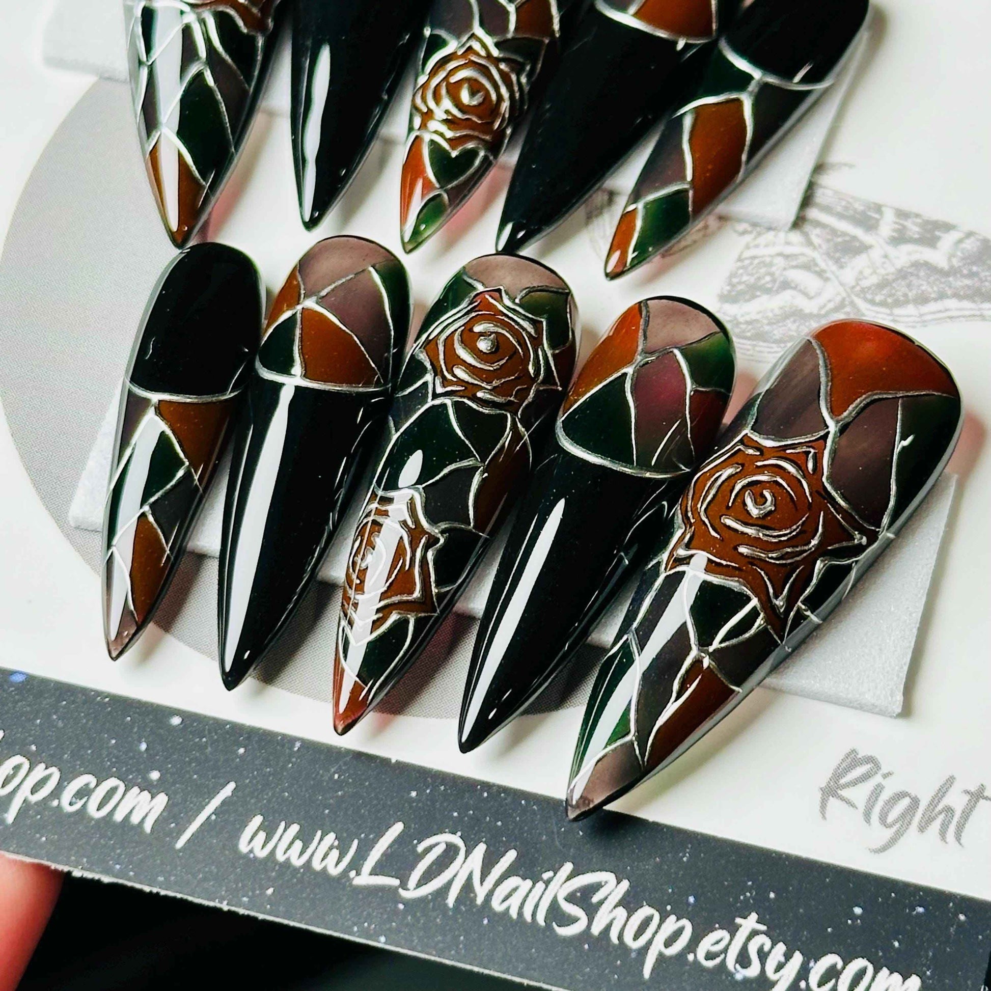 Stained Glass Rose