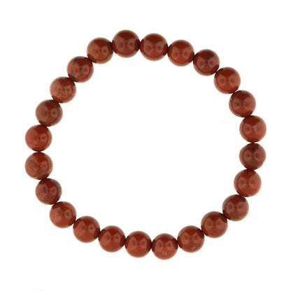Red Jasper Round Bracelet - 8mm