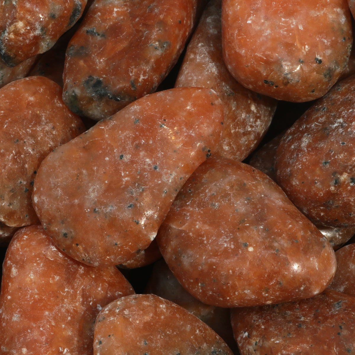 Orange Calcite Tumbled Stones - Brazil
