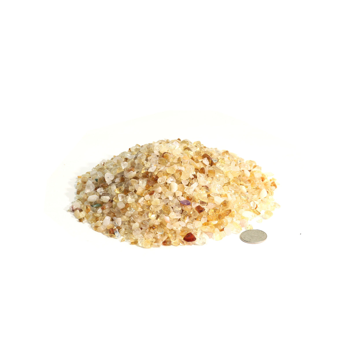 Citrine B Tumbled Stones - Tiny (Enhanced)
