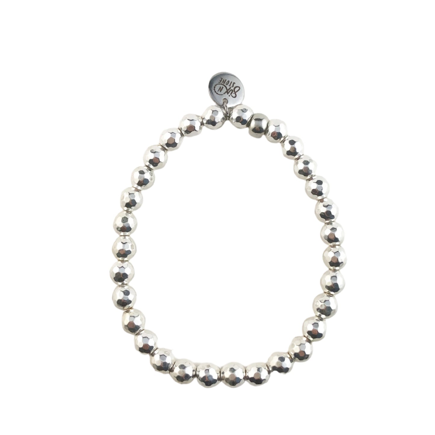 Silver Hematite Bracelet