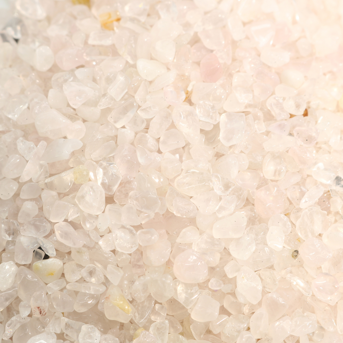 Rose Quartz B Tumbled Stones - Tiny