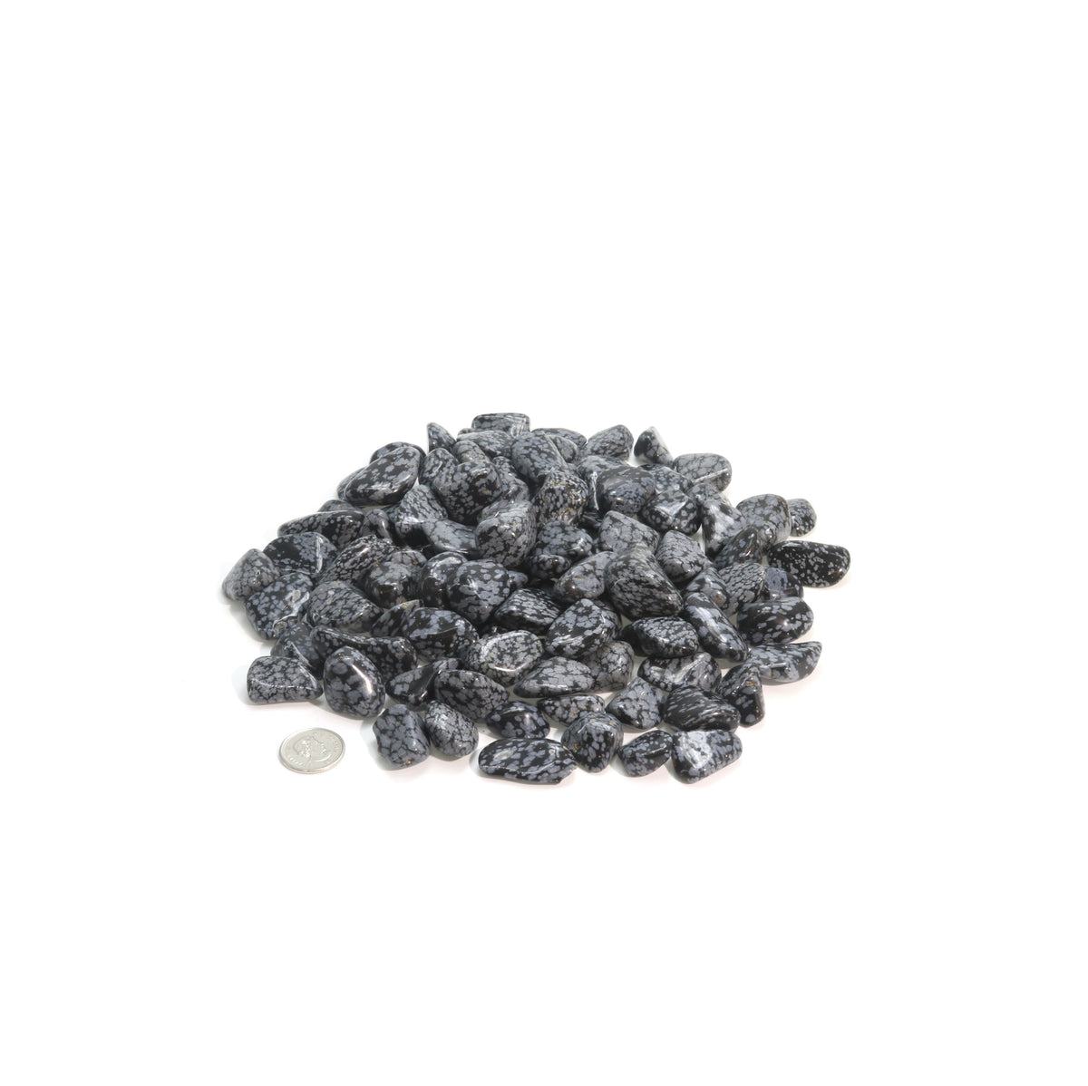 Obsidian Snowflake Tumbled Stones