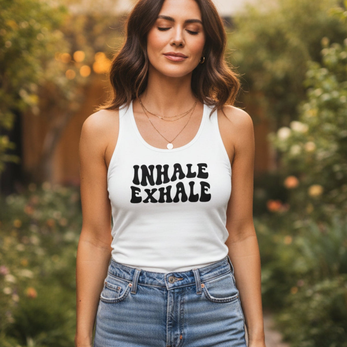 Inhale Exhale Yoga Tank Top