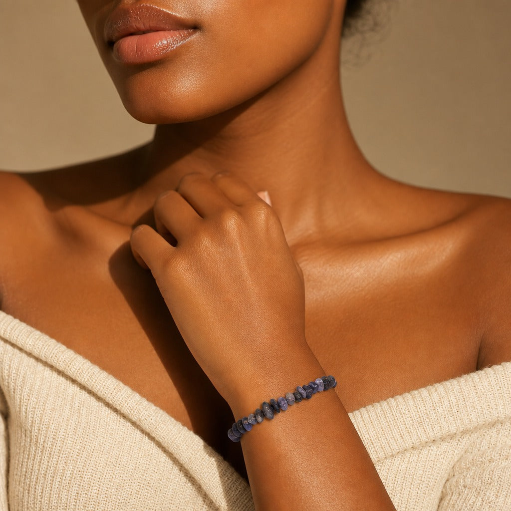 Iolite Chip Bracelet