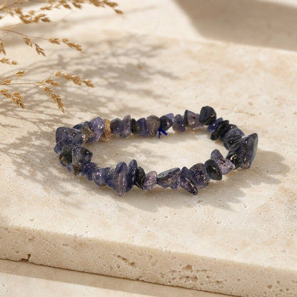 Iolite Chip Bracelet