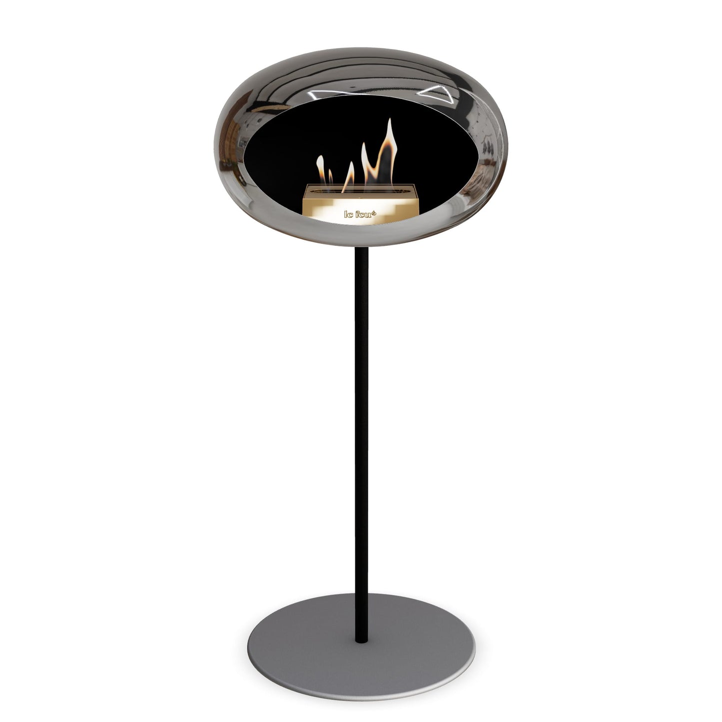 Le Feu Steel High Dome <br>Chromed Silver