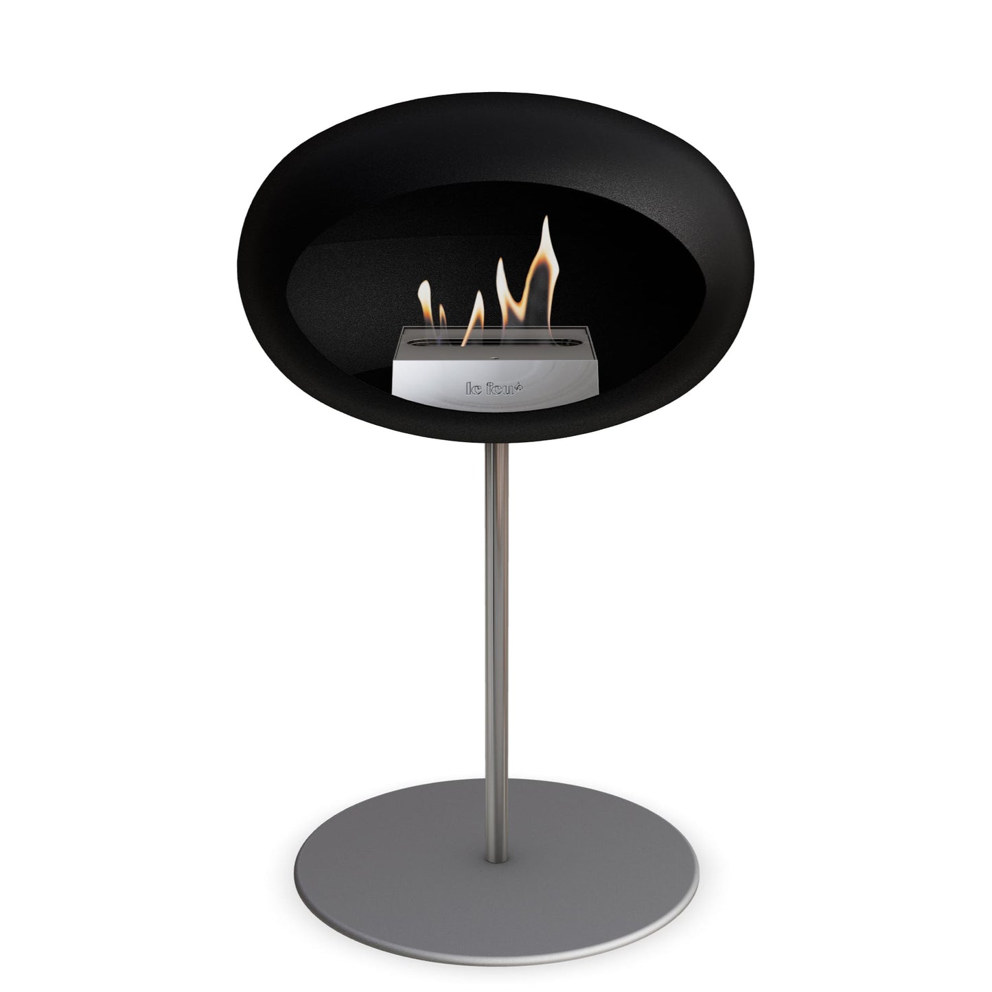 Le Feu Steel Low Dome <br>Black