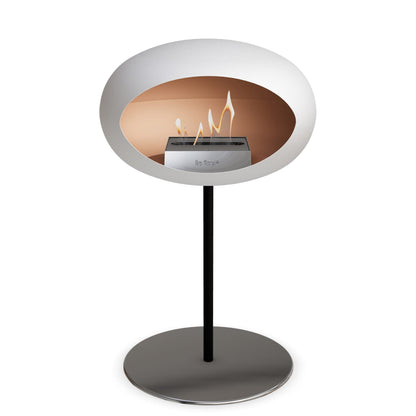 Le Feu Steel Low Dome <br>White
