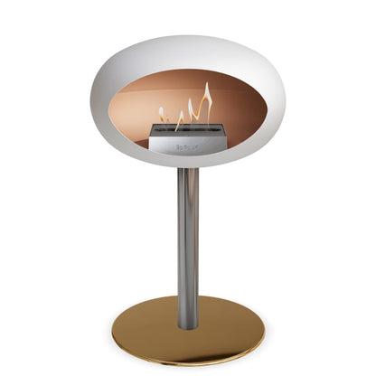 Le Feu Steel Low Dome <br>White