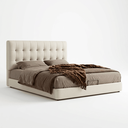 Leo Contemporary Eco-Leather Platform Bed