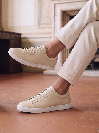 Beige Calfskin Città Sneaker