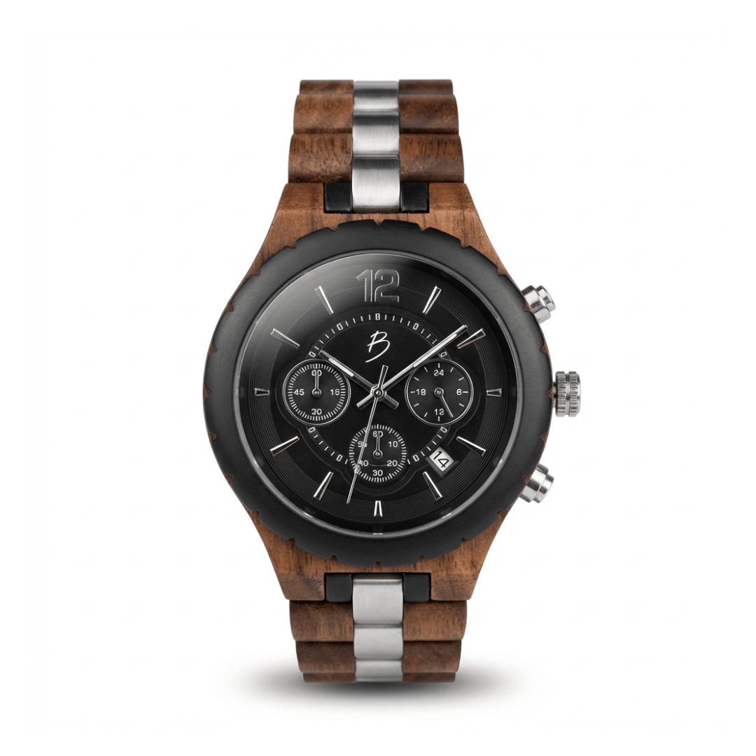 Montre Le Roy en bois de noyer