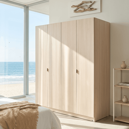 Monza 4-Door Wooden Wardrobe