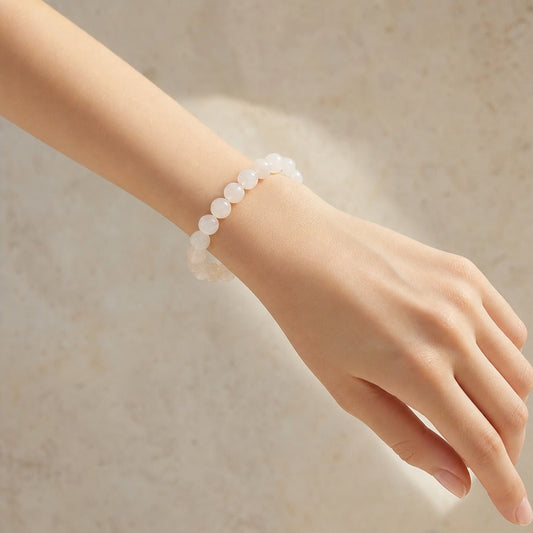 Moonstone Bead Bracelet