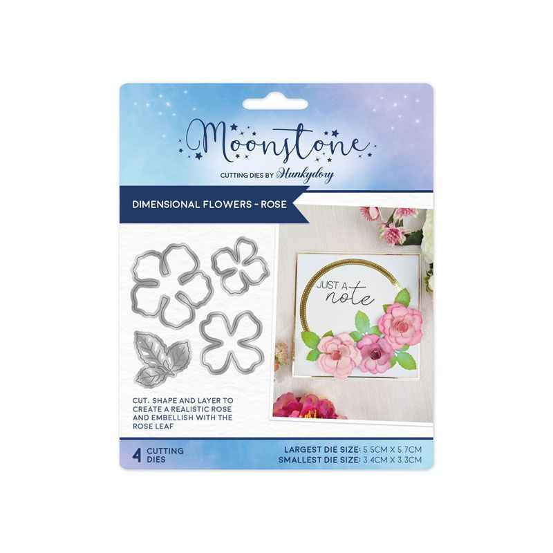 Moonstone Dies - Dimensional Flowers - Rose