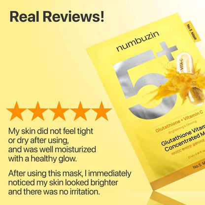 Numbuzin No.5 Vitamin Spotlight Sheet Mask-1PC