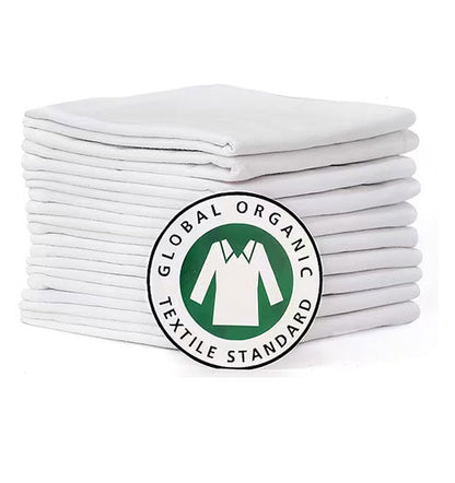 Flour Sack Tea Towel - 100% Organic Cotton - Downy Woodpecker