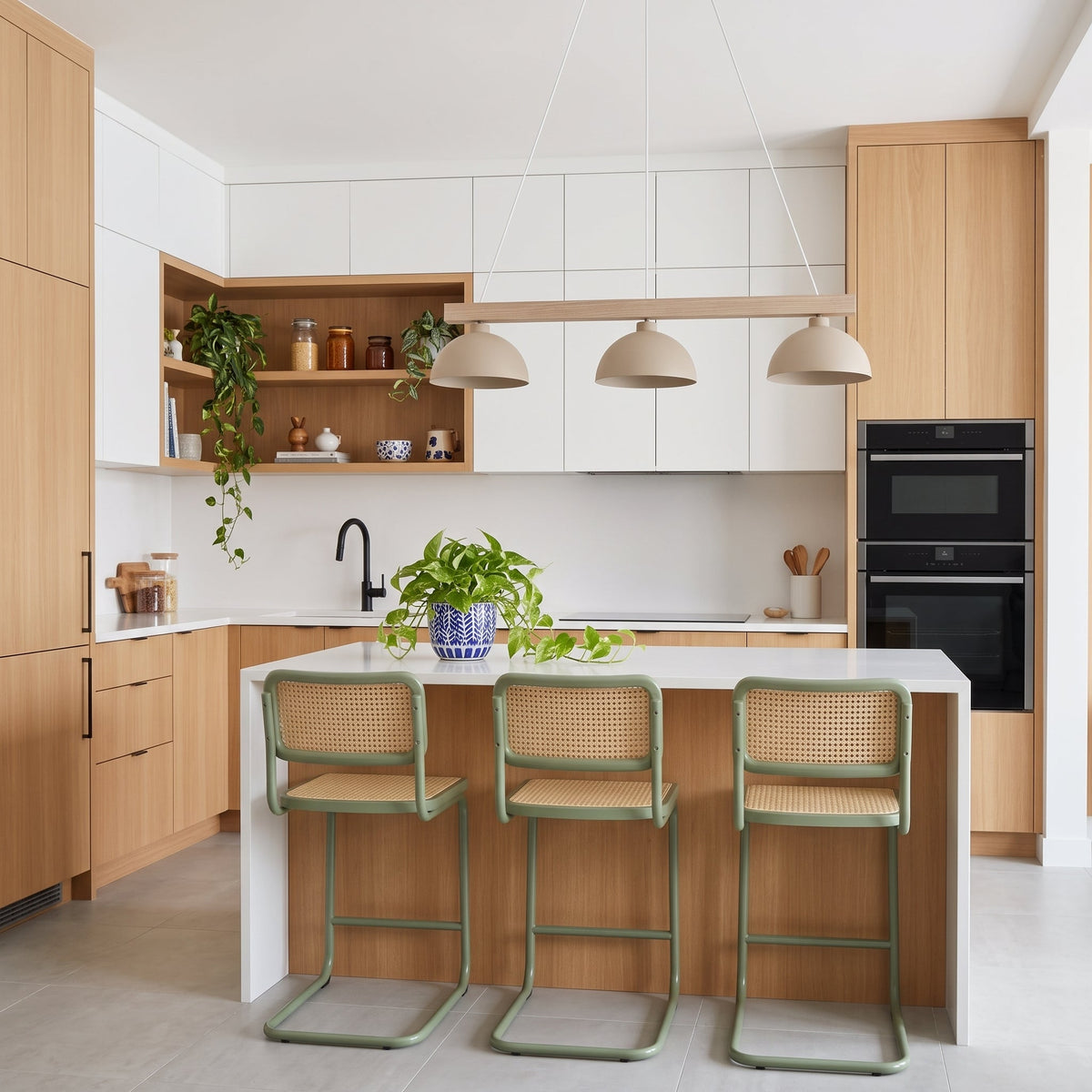 OSLO Scandinavian 3-Light Pendant Light for Dining Table & Kitchen Island