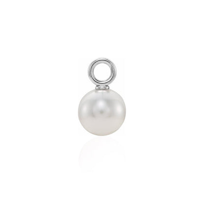 Pendentif perle d'eau douce et or 10K ou argent sterling