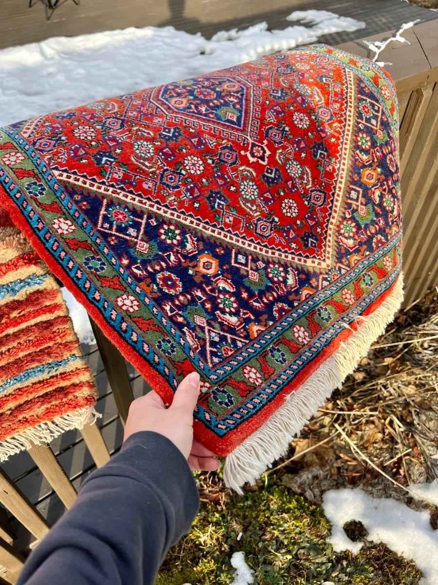 Persian Bijar Mini Rug | 2' 11" x 2' 5"