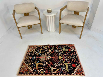 Persian Ilam Rug | 2' 6” x 3' 7"