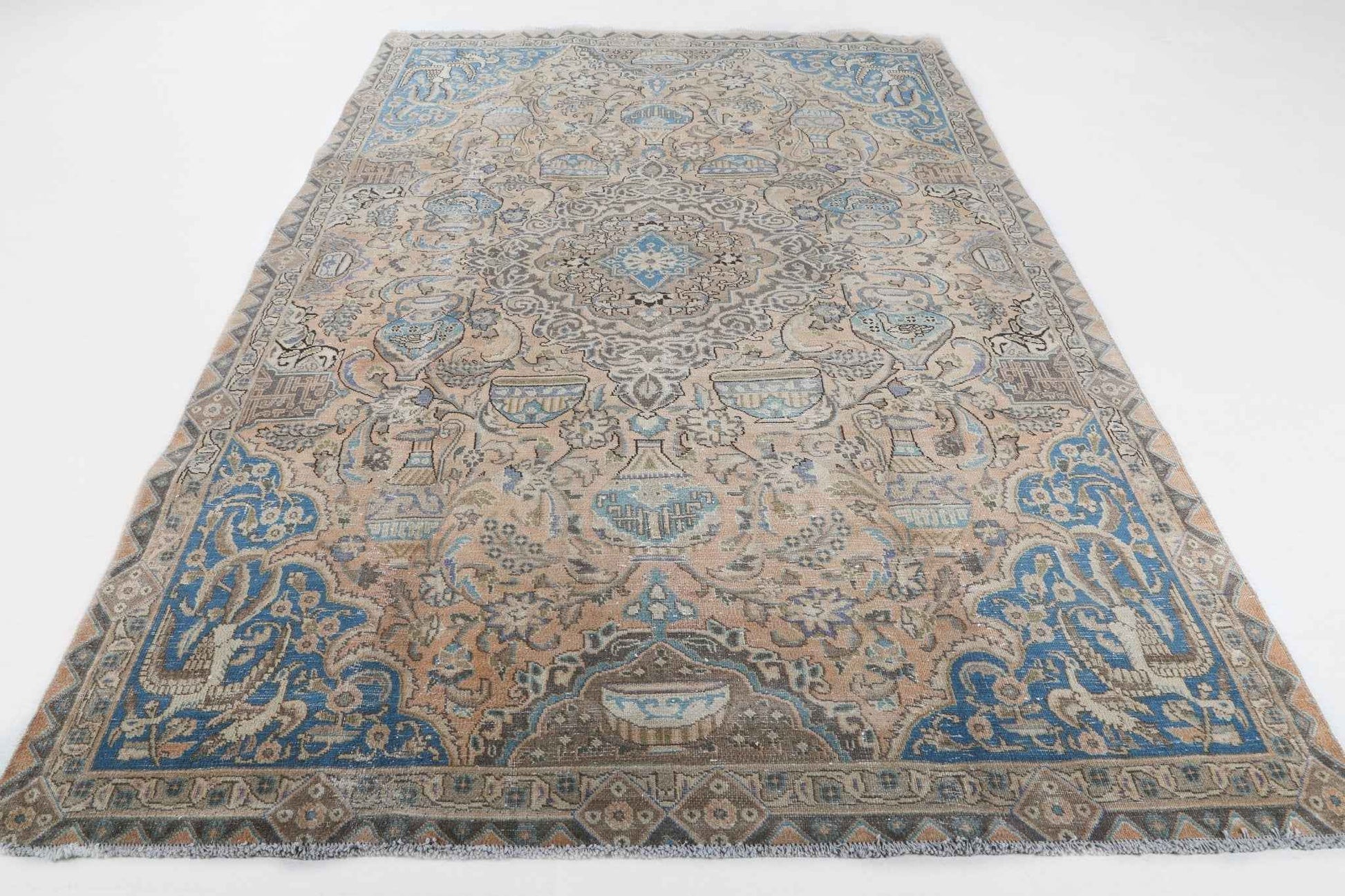 Persian Kashmar Rug | 6' 4" x 9' 3"
