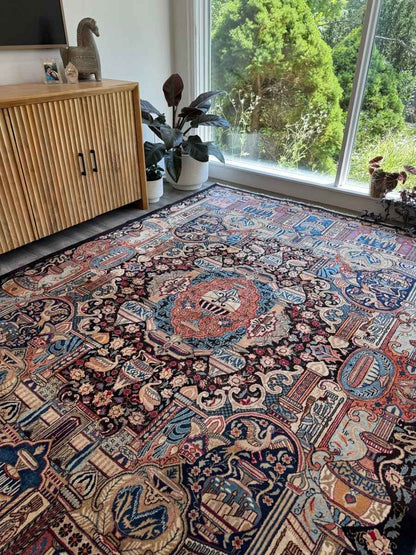 Persian Kashmar Rug | 6' 7" x 9' 4"