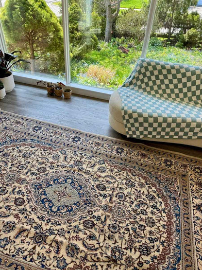 Persian Nain Rug | 6' 7" x 10' 2"