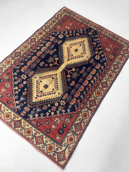 Persian Yalameh Rug | 3' 1” x 4' 6"