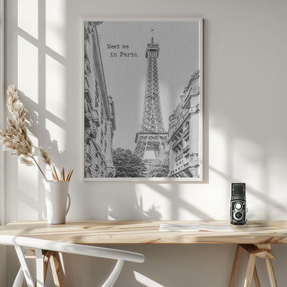 Wall art Meet me in Paris