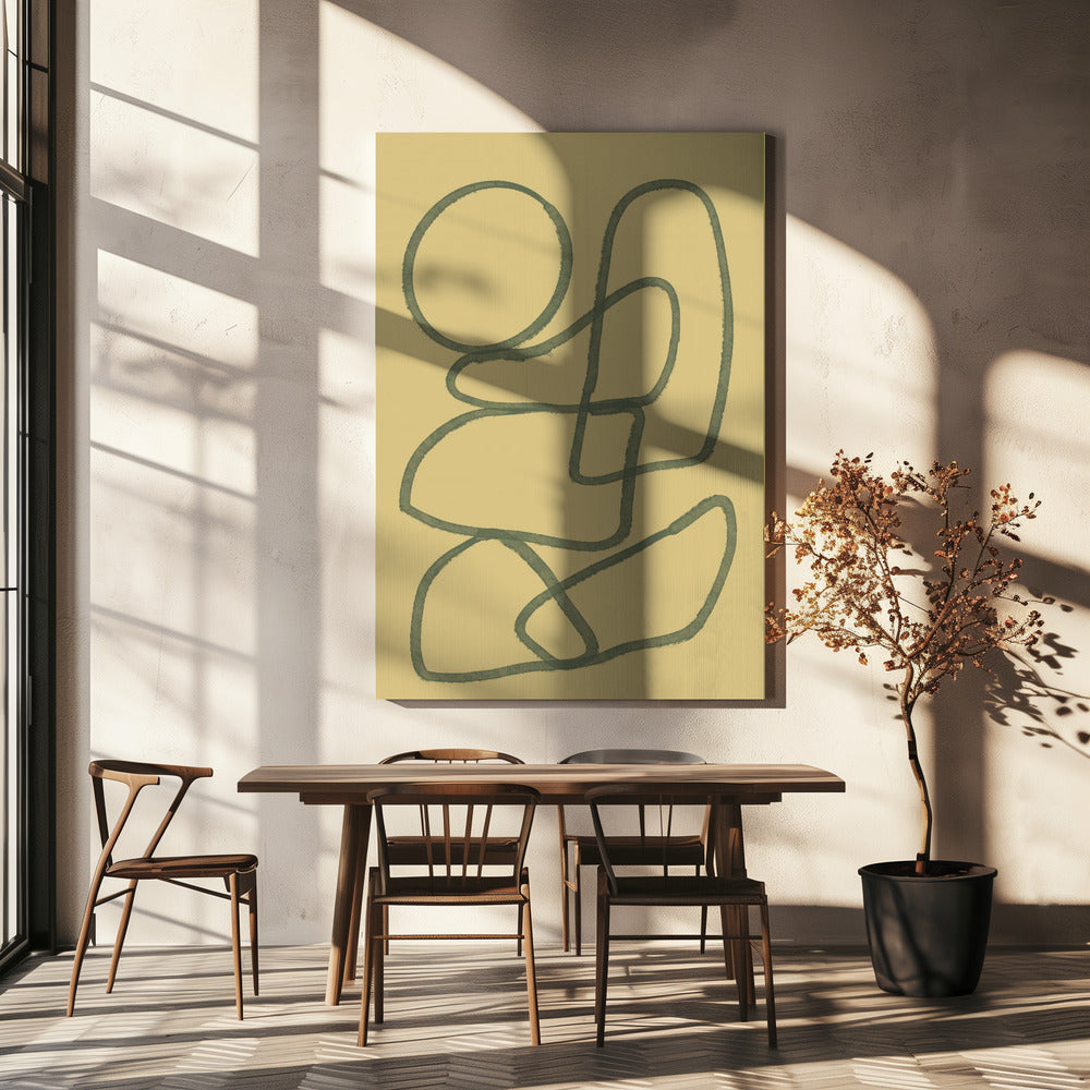 Wall art Line drawing ABSTRACT