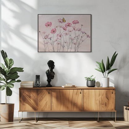 Wall Art Cosmos and Butterfly