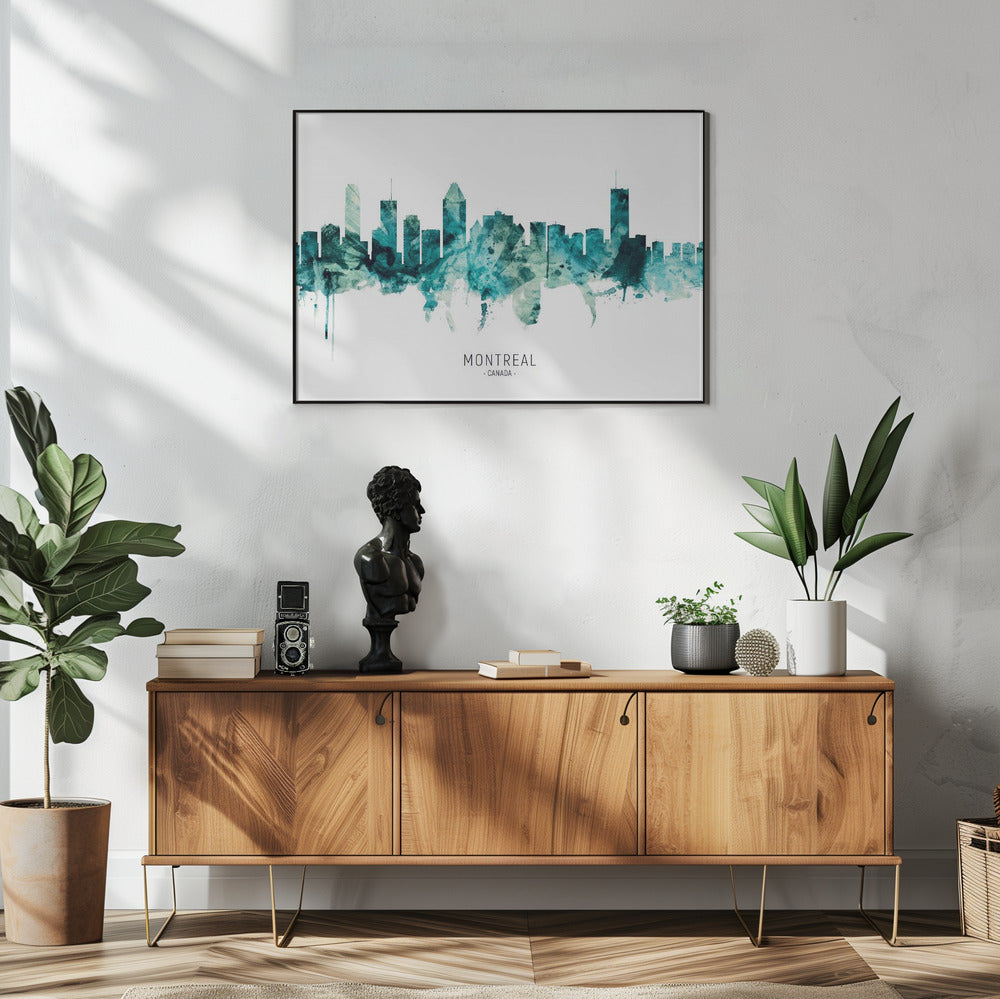 Wall art Montreal Canada Skyline