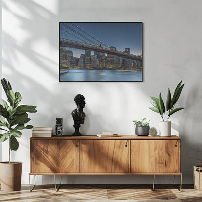 Wall art New York - Blue Hour over Manhattan