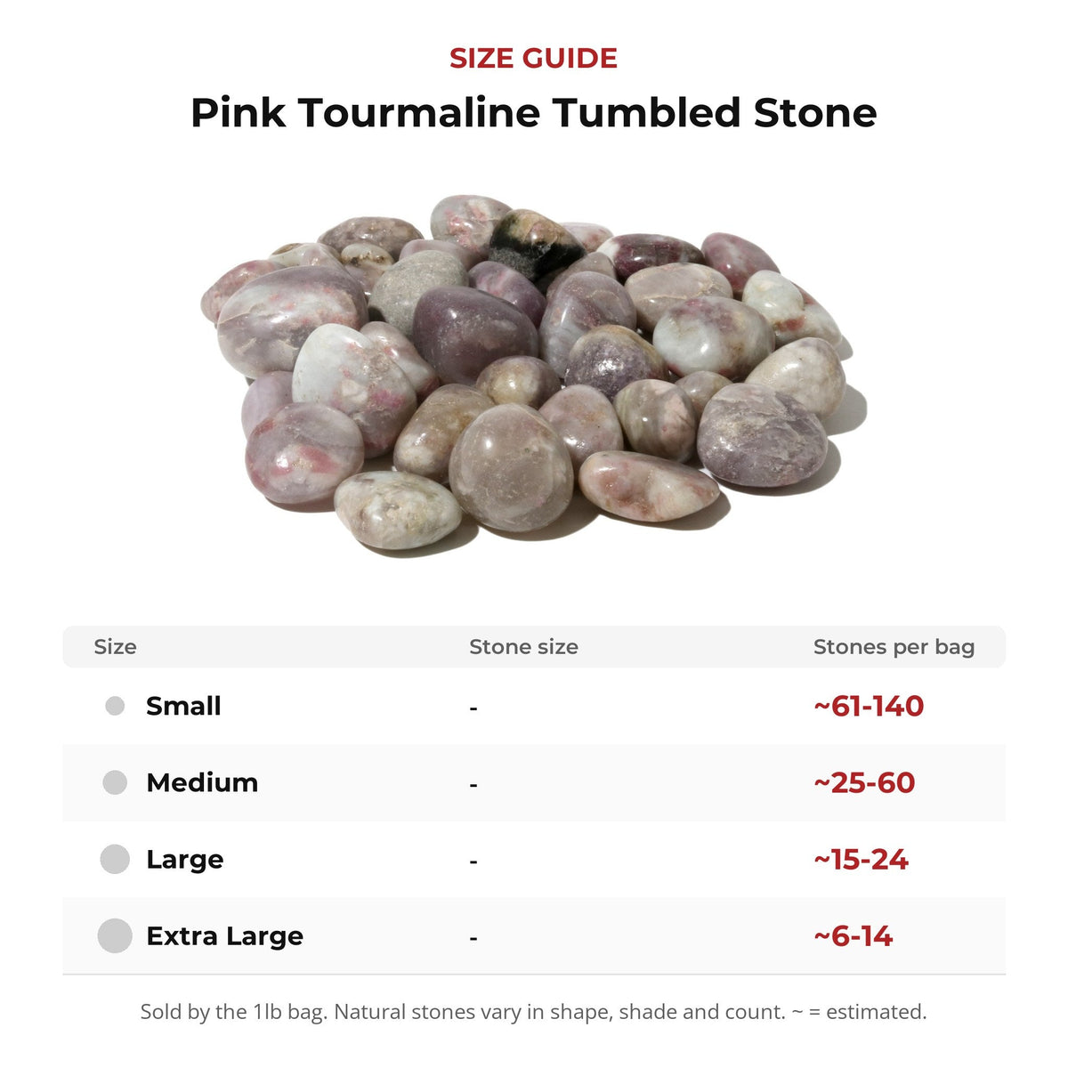 Pink Tourmaline Tumbled Stone