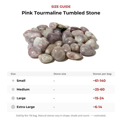 Pink Tourmaline Tumbled Stone