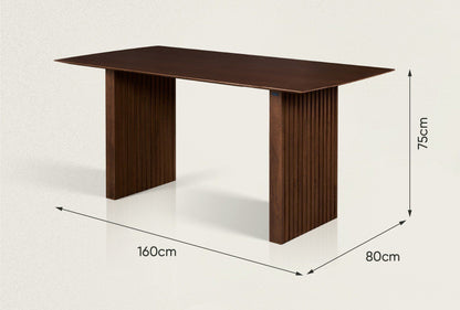 Plank 6-Seater Natural Oak Wood Dining Table