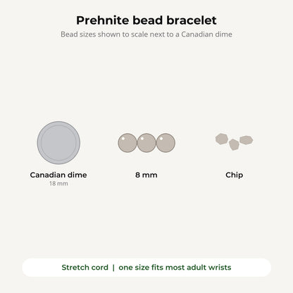 Prehnite Bead Bracelet