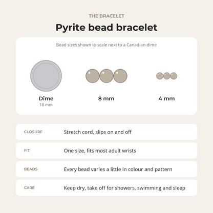 Pyrite Round Bracelet