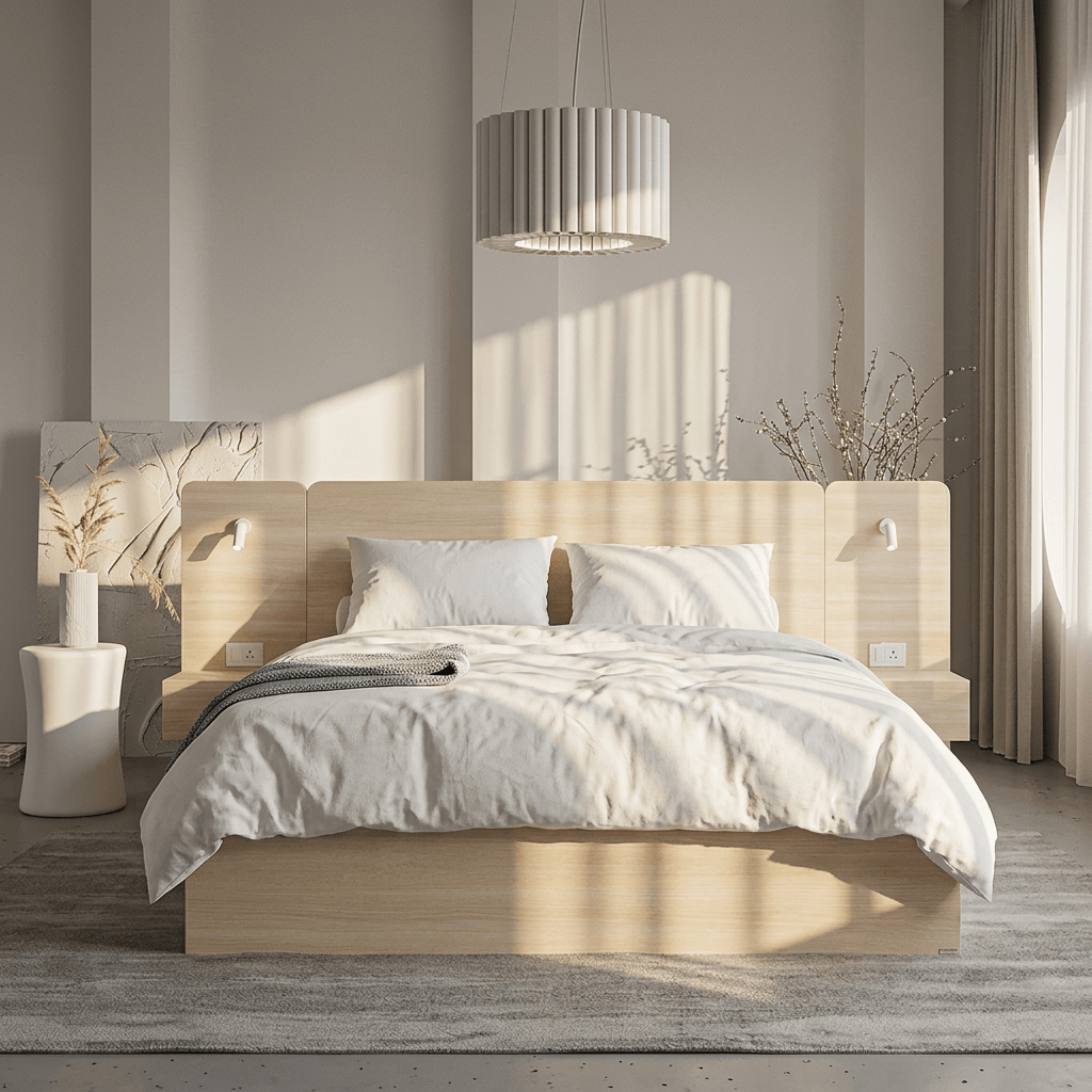 Rander Hotel Smart Bedroom Combo with Power Outlet & Reading Light