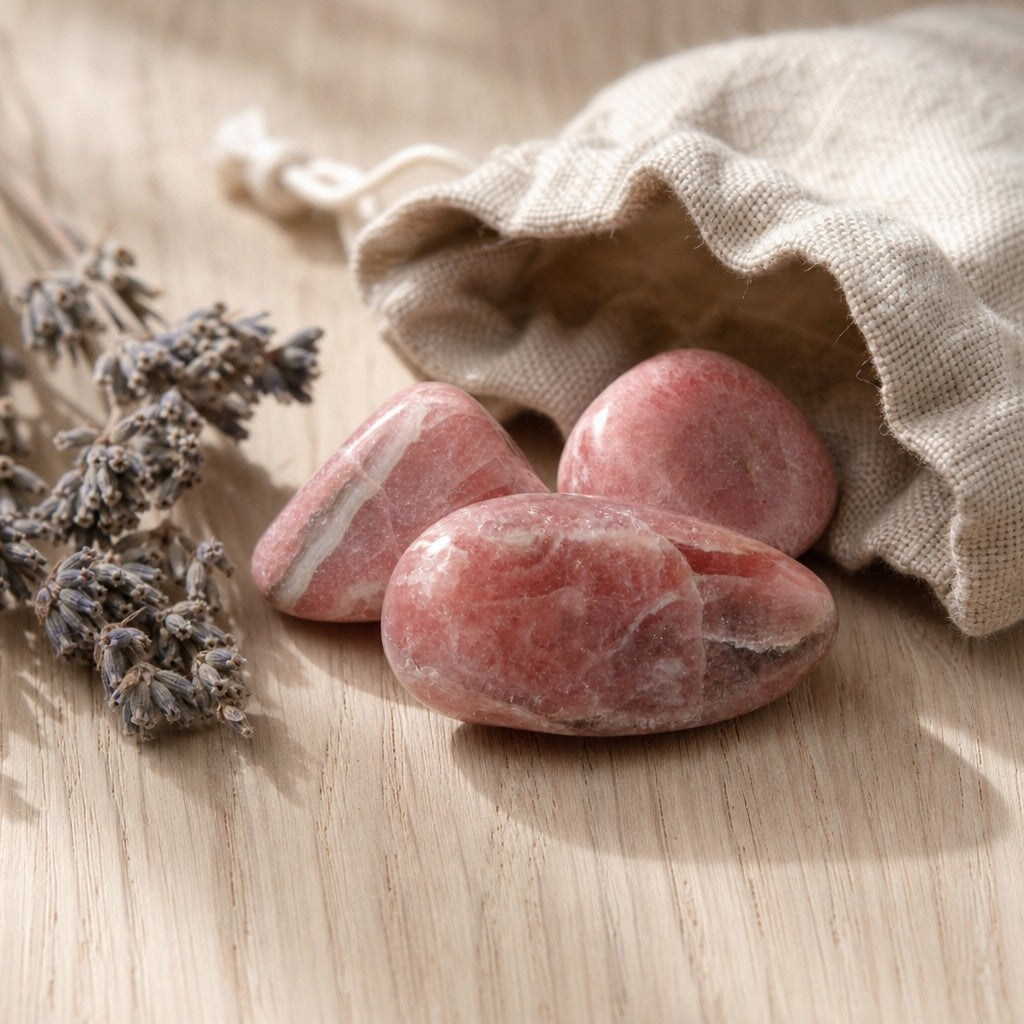 Rhodochrosite E Tumbled Stones #0 - 3 Pack